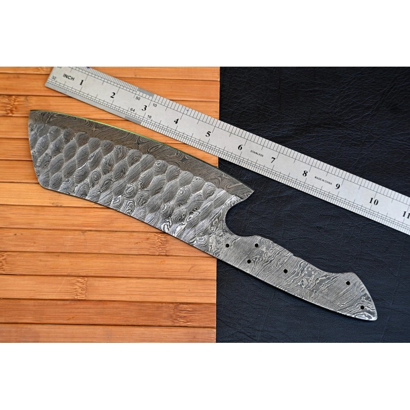 M DAMASCUS CUSTOM MADE HAND FORGED DAMASCUS STEEL BLADE BLANK