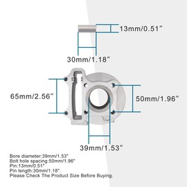 GOOFIT Cylinder Kit for 4 Stroke GY6 49cc 50cc ATV Scooter 39mm Bore