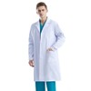KUMARS Lab Coat Women Men, White Medical Coat Cotton Polyester