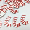 ABOOFAN 50pcs Christmas Painting Button Wooden Crafts Buttons Christmas Doll