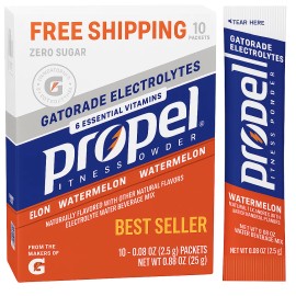 Propel Watermelon Flavored Electrolyte Powder Packets 20 Count Zero Sugar(2pack)