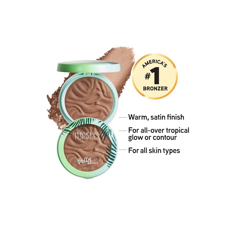 Physicians Formula Murumuru bronceador de mantequilla, Deep Bronzer, 0.38 Ounce(Pack