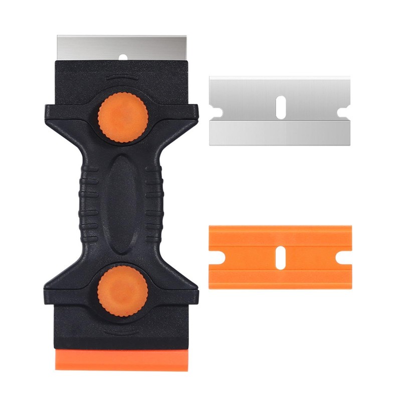 Glass Scraper - Double Edge Stove Scraper | Multi-Purpose Cleaning