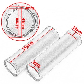 TAZGANTAX Motorcycle Rubber Aluminium Front Upper Lower Fork Dust Protection Gaiters Gators Boots Shock Absorber Compatible with Ho-nda Rebel CMX 500 CMX 300 Rebel 500 CMX300 Accessories (Upper)