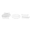 For Air Fryer Pans Set Heatproof Easy Cleaning Stainless Steel