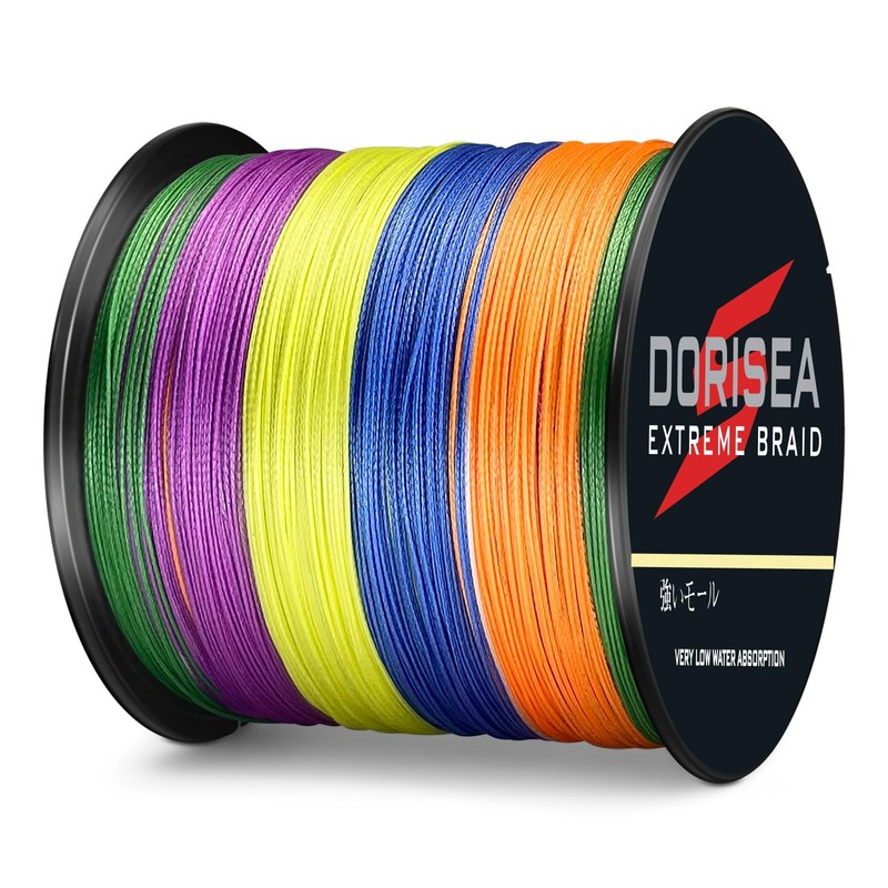 Dorisea Extreme Braid 100% Pe Braided Fishing Line 1000m 6-500lb