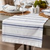 DII Zig Dobby Tabletop Collection, White Cotton Background with Embellished