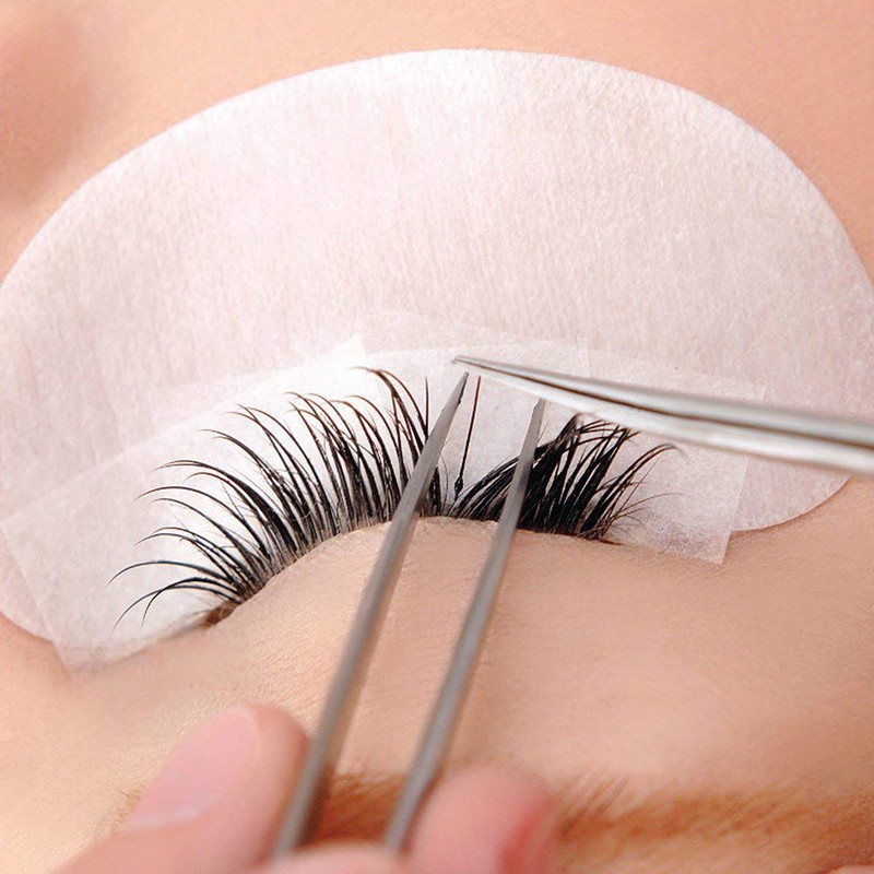 Tweezers for Eyelash Extension Hand Crafted Surgical Stainless Steel Metallic