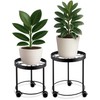 US Original Indoor Plant Stand with Wheels, (2 Sizes) Metal