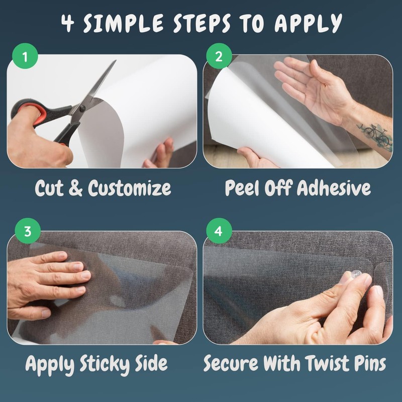 Anti Cat Scratch Furniture Protector, 6-Pack Couch Protector from Cat