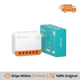 Sonoff Mini Extreme Minir4 WiFi Smart Switch Super Tiny Size 10A 240V AC  Wireless Remote Signal Control Home SystemColor: White