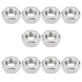 LT Easiyl Pack of 10 M10 x 1 mm Crankshaft Hex Nuts 304 Stainless Steel Fine Thread Nuts Compatible with Simson S50 S51 S70 SR50 KR51 SR4 SR80