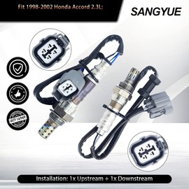 Sangyue 2X Oxygen Sensor 1 & 2 for 1998 1999 2000 2001 2002 Honda Accord 2.3L Upstream + Downstream Only fit F23A1 & F23A5