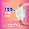 Always Radiant Teen Pads, Size 1, Regular, with Wings, Unscented,