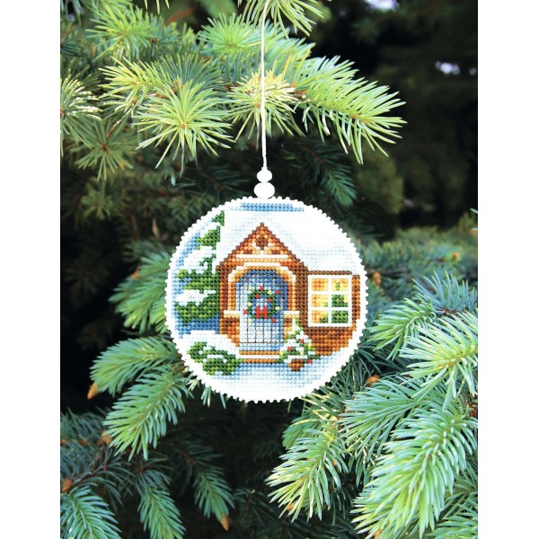Charivna Mit Christmas tree toy cross-stitch kit T-19C Set of