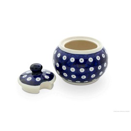 Bunzlauer Keramik Sugar Bowl Round V = 0.3 Litres Diameter 10.7 cm, Height = 9.3 cm, Decor 42