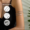 FIRSAUKI Minimalist Coil Arm Cuff Bangle for women Adjustable Arm