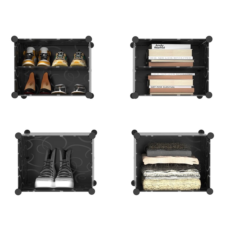 AWTATOS Shoe Rack, 6 Tier Shoe Storage Cabinet with Door,