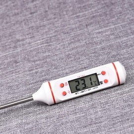 Digital Thermometer for Food, Liquid, Oil, Ultra Fast Measurement and Exceptional Accuracy, LCD Display for Clear Reading, Stainless Steel Probe, Auto Shut-off Function