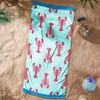 Catherine Lansfield Lobster 76x160cm Cotton Beach Towel Red