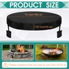 Tegeme 70-74 Inch Fire Pit Cover Round for in Ground