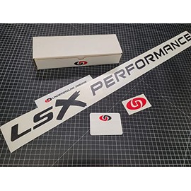 LSX Performance Windshield Banner 3" x 36" LS1 LS6 LS2 LS3 LS7 Stickers Select Color (Gloss Blackout)