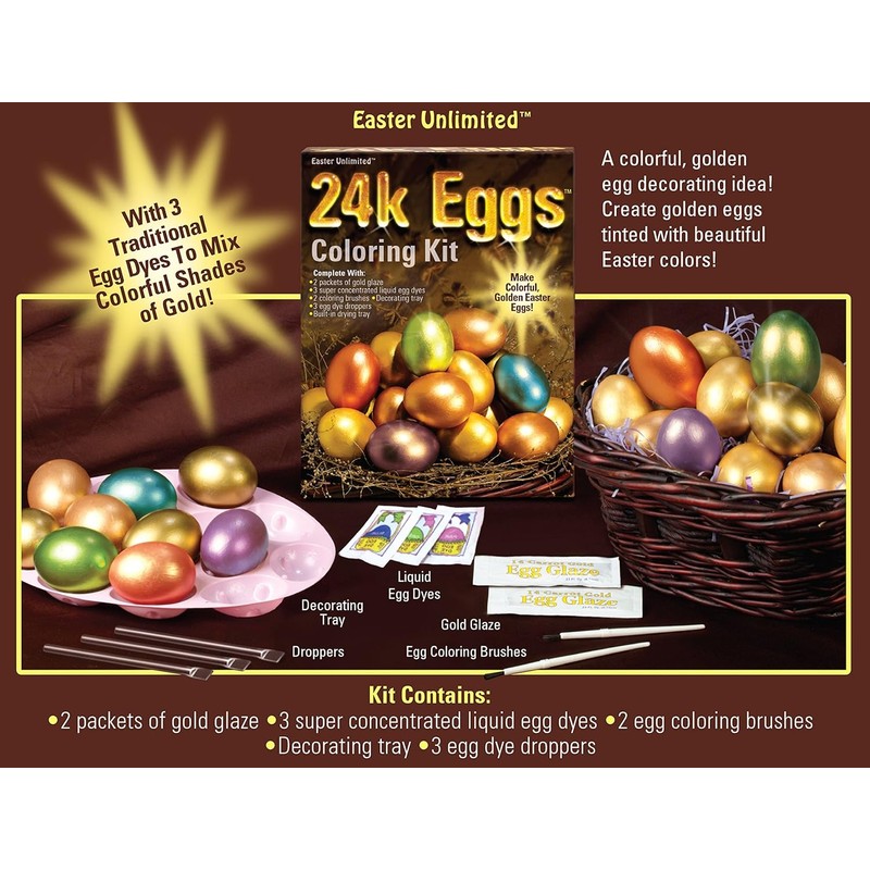 24 Karat Easter Egg Coloring Kit