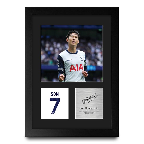 HWC Trading Son Heung-Min Tottenham Hotspurs Gifts Printed Signed Autograph
