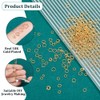 Hobbspring 400Pcs 18k Gold Plated Jump Rings 4 Styles Golden