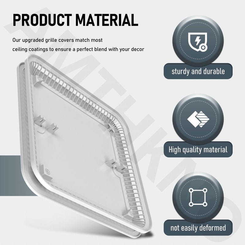 FG701S Universal Bathroom Exhaust Upgrade Grille Cover for Broan-NuTone, Included