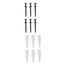 National Hardware N260-129 Bearclaw Hangers with Anchors Double Headed Screws for Multi Purpose Wall Hanging Projects Up to 30 LBS in Drywall, Black Oxide
