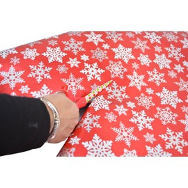 Westcott 8" Straight Holidazed Scissors, Red Handle with Dots on Blade