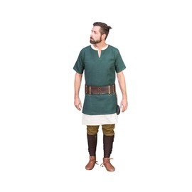 Burgschneider - Aegir Short Sleeve Tunic - Green (Green, XL) (Tunic, New Heavy (100% Cotton)) - Unisex