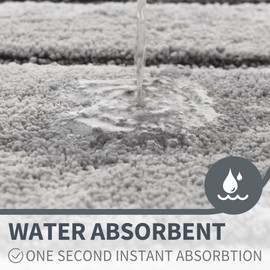 GRANNY SAYS Bathroom Rug Mat, Bath Mats for Bathroom Non-Slip, Super Soft and Water Absorbent, Extra Large Bathroom Rugs, Machine Wash Dry, Bathroom Rugs for Bathroom Floor, Tub and Shower, 24 x 47