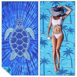 Toalla De Playa Superligera,Oalla De Microfibra Sin Arena,Toalla De Playa Fina Superabsorbente Y De Secado Rápido,71 X 32 Pulgadas,Ligera Y Compacta Para Baño, Camping, Natación,Accesorios De Viaje