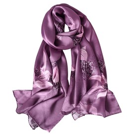 STORY OF SHANGHAI Womens 100% Natural Mulberry Silk Scarf Multi-use Scarves for Ladies