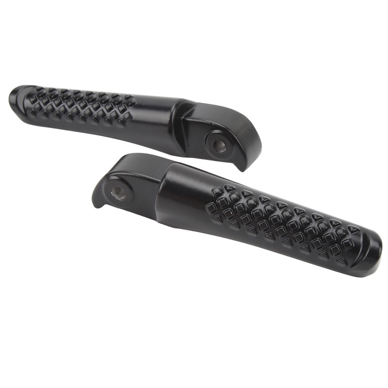 2Pcs Front Foot Peg Bracket Left And Right Black Footrest