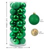 Small Size 28ct shatterproof Christmas Ball Ornaments in 4 Classic