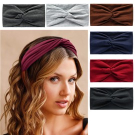 Elastic Soft Headbands For Women Vintage Headwraps Fashion Cross Knot Hair Scarf Hair Accessories (DONE)