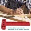 T Type Square Ruler Woodworking Aluminum Alloy Scriber Measuring Carpentry