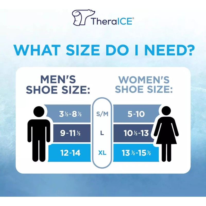 TheraICE 부종 및 발목용 스팩 랩 (남녀 공용) 냉찜질 지지