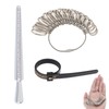 Smgda Ring Sizer UK, Metal Steel A-Z Ring Measurement Tool