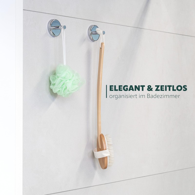 bremermann® LUCENTE bathroom range - 2-Piece Hand Towel Hook Set