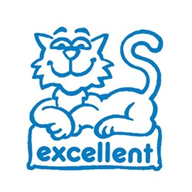 Excellent (Cat) Self Inking Teachers Reward Stamp X11870