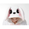 Ultra Soft Plush Pink Easter Bunny Costume Cosplay Sleepsuit M