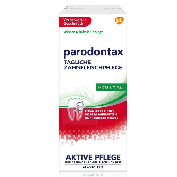 Parodontax Fresh Mint Mouthwash for Daily Gum Care, 300 ml