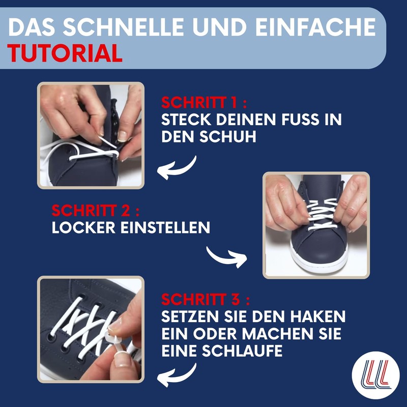 Gorilla - Children's Elastic Shoelaces - No Tieing, Comfortable Hold