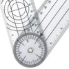 Garosa 5.5 Inch Folding Ruler Protractor Plastic 140mm Frosted Multi