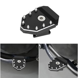 KLR650 Motorcycle Brake Pedal Black Rear Foot Extension Pedals Motorcycle Rear Pedals Footbrake Lever Pedal Enlarge Extension Pad Aluminum Alloy Compatible With KLR650 2008-2025