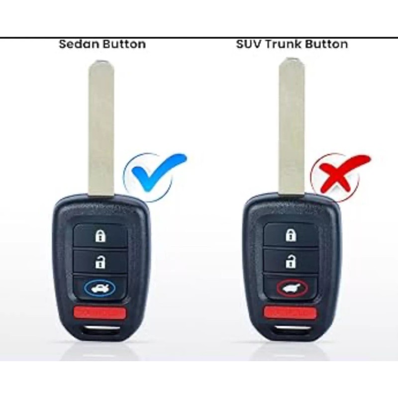 2Extreme 2 Key Honda Accord LSX ,LX Sport 2013-2015 MLBHLIK6-1T